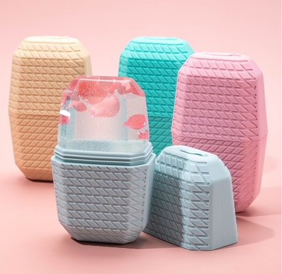Massaggiatore facciale in silicone per viso e occhi di qualità alimentare Ice Roller Cube per la cura della pelle