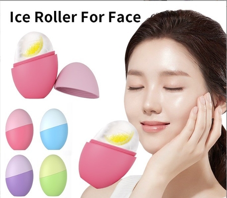 Stocked Ice Face Roller Skin Care Gua Sha Tool Silicone Facial Ice Globe Mold per il massaggio facciale