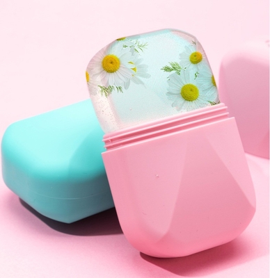 Facial Cooling Eye Body Skin Care Lift Glass For Ice Globes Ice Roller Strumento di bellezza in silicone