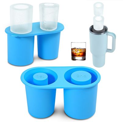 Patente esclusiva Molde per vassoie di ghiaccio in silicone a vuoto riutilizzabile per grandi cubetti di ghiaccio