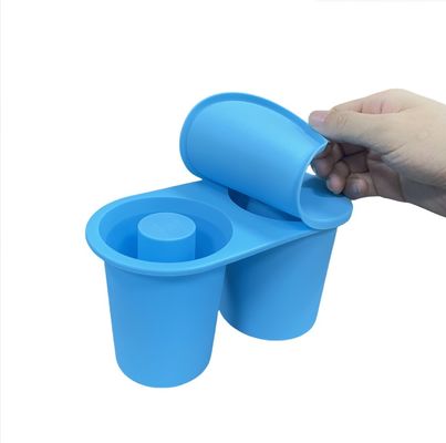 Patente esclusiva Molde per vassoie di ghiaccio in silicone a vuoto riutilizzabile per grandi cubetti di ghiaccio