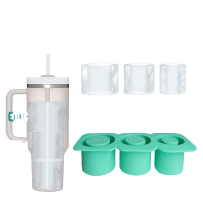 Strumenti per gelati 2024 Forme di ghiaccio a cilindro in silicone con coperchio e contenitore per frigorifero