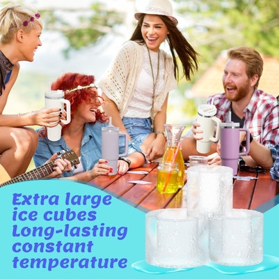 Strumenti per gelati 2024 Forme di ghiaccio a cilindro in silicone con coperchio e contenitore per frigorifero