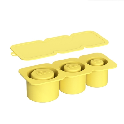 2024 Formica di ghiaccio a cilindro in silicone con coperchio e contenitore per congelatore