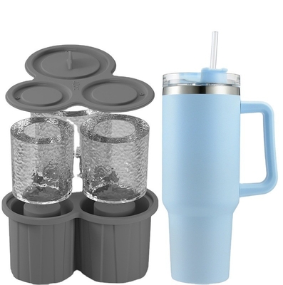 3 pcs Silicone cilindro di gelato Stampo per Tumbler Coppa e facile da rilasciare Silicone Ice Cube vassoio