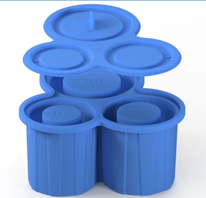 3 pcs Silicone cilindro di gelato Stampo per Tumbler Coppa e facile da rilasciare Silicone Ice Cube vassoio