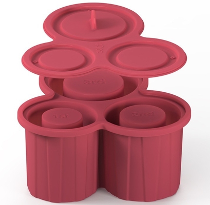 3 pcs Silicone cilindro di gelato Stampo per Tumbler Coppa e facile da rilasciare Silicone Ice Cube vassoio