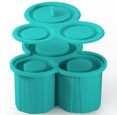3 pcs Silicone cilindro di gelato Stampo per Tumbler Coppa e facile da rilasciare Silicone Ice Cube vassoio