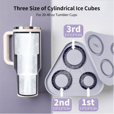 Tavolo di gelato a muffa di silicone per tazze di tumbler accessori da cucina bar gelatieri